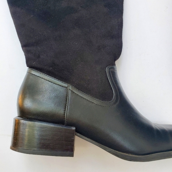 T. Hilfiger MADELEN Black Riding Knee Boots Size 6.5 - EUC! - Picture 7 of 16